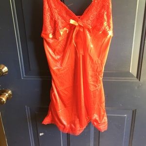 Red Short Gown very sexy and sweet Size M